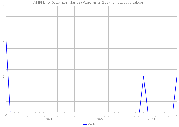 AMPI LTD. (Cayman Islands) Page visits 2024 