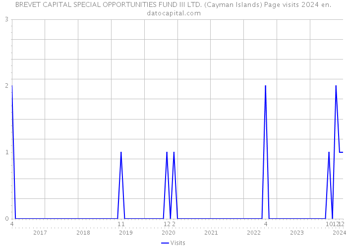 BREVET CAPITAL SPECIAL OPPORTUNITIES FUND III LTD. (Cayman Islands) Page visits 2024 