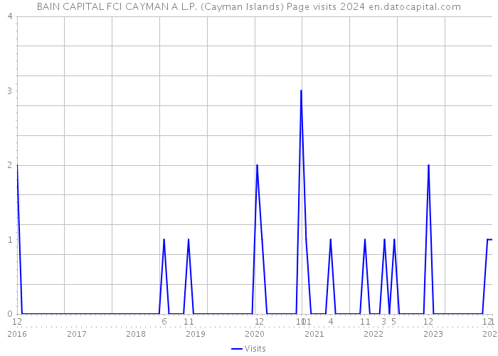 BAIN CAPITAL FCI CAYMAN A L.P. (Cayman Islands) Page visits 2024 