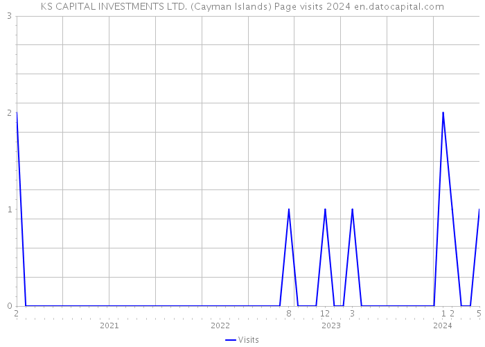 KS CAPITAL INVESTMENTS LTD. (Cayman Islands) Page visits 2024 