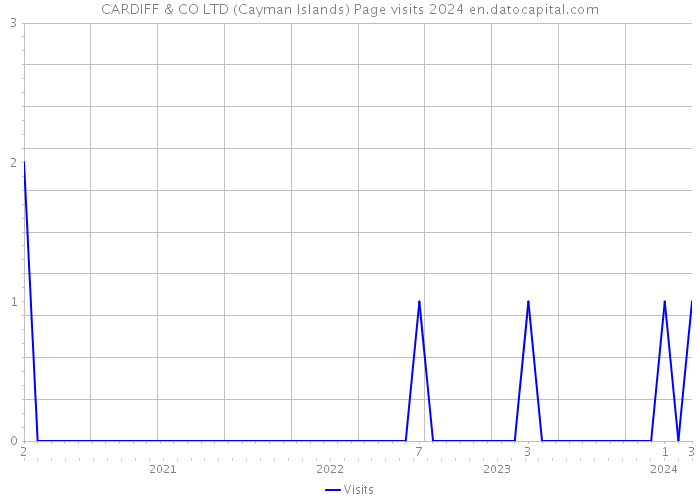 CARDIFF & CO LTD (Cayman Islands) Page visits 2024 