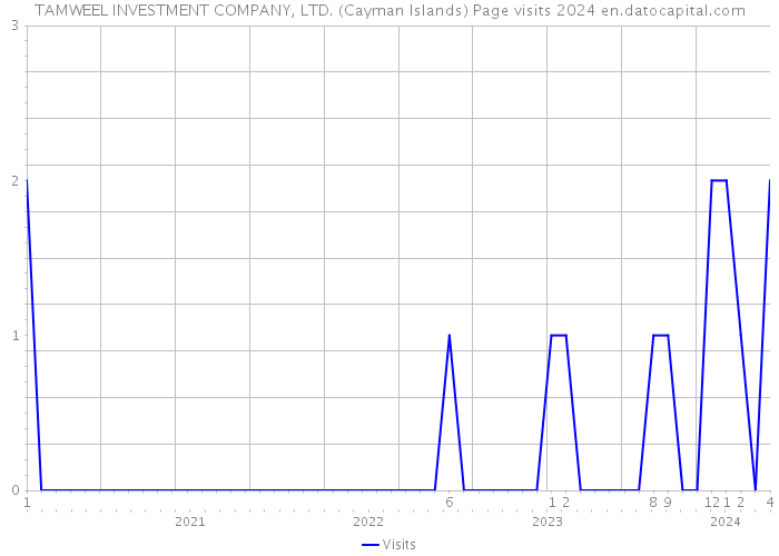 TAMWEEL INVESTMENT COMPANY, LTD. (Cayman Islands) Page visits 2024 