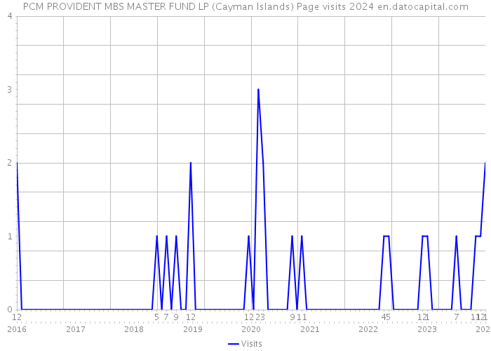 PCM PROVIDENT MBS MASTER FUND LP (Cayman Islands) Page visits 2024 