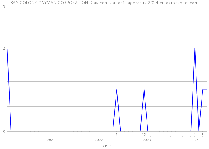 BAY COLONY CAYMAN CORPORATION (Cayman Islands) Page visits 2024 
