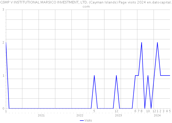 GSMP V INSTITUTIONAL MARSICO INVESTMENT, LTD. (Cayman Islands) Page visits 2024 