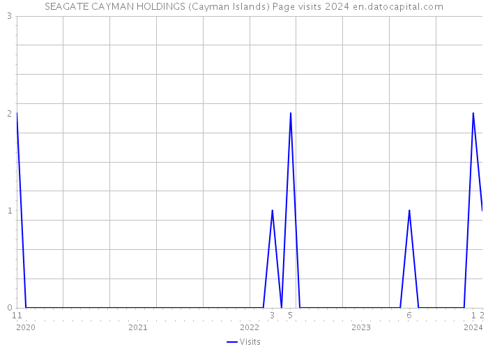 SEAGATE CAYMAN HOLDINGS (Cayman Islands) Page visits 2024 