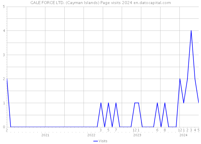 GALE FORCE LTD. (Cayman Islands) Page visits 2024 