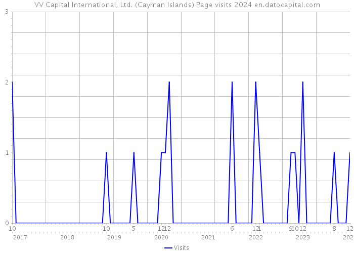 VV Capital International, Ltd. (Cayman Islands) Page visits 2024 