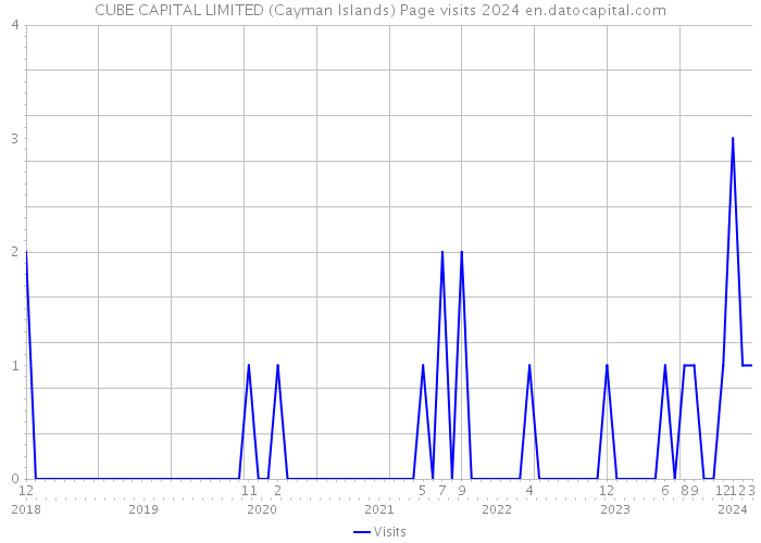 CUBE CAPITAL LIMITED (Cayman Islands) Page visits 2024 