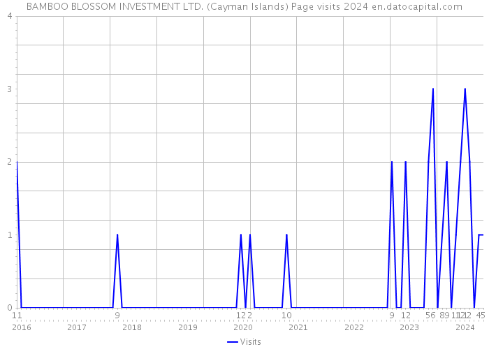 BAMBOO BLOSSOM INVESTMENT LTD. (Cayman Islands) Page visits 2024 