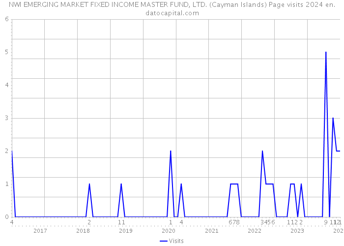 NWI EMERGING MARKET FIXED INCOME MASTER FUND, LTD. (Cayman Islands) Page visits 2024 