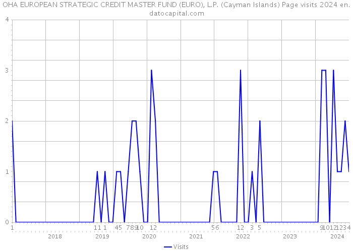 OHA EUROPEAN STRATEGIC CREDIT MASTER FUND (EURO), L.P. (Cayman Islands) Page visits 2024 