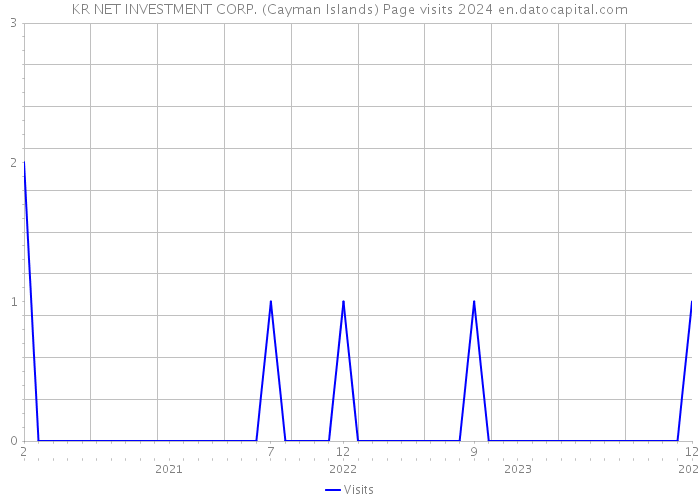 KR NET INVESTMENT CORP. (Cayman Islands) Page visits 2024 