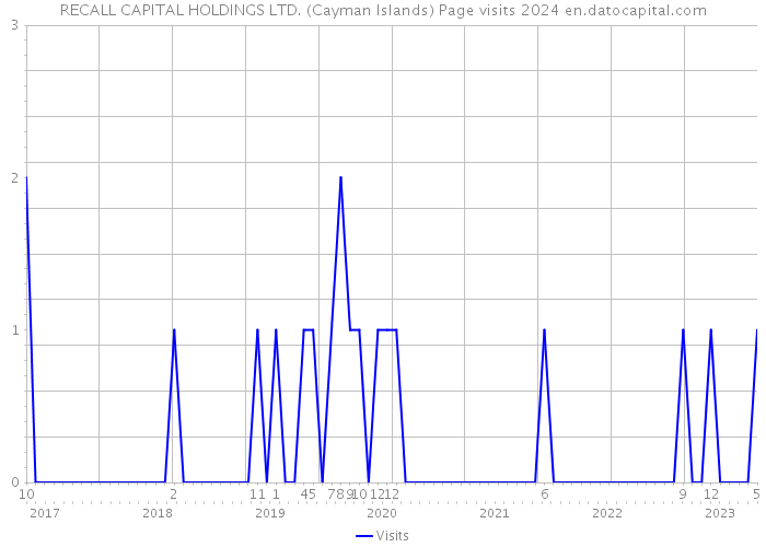 RECALL CAPITAL HOLDINGS LTD. (Cayman Islands) Page visits 2024 