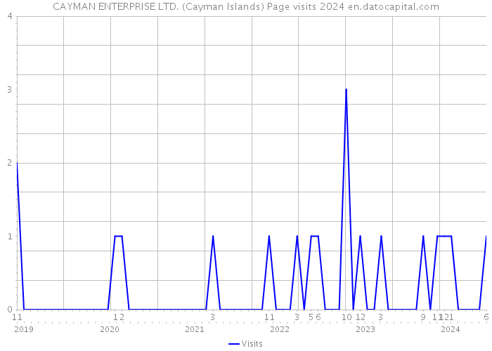 CAYMAN ENTERPRISE LTD. (Cayman Islands) Page visits 2024 