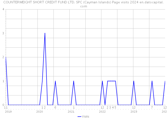 COUNTERWEIGHT SHORT CREDIT FUND LTD. SPC (Cayman Islands) Page visits 2024 