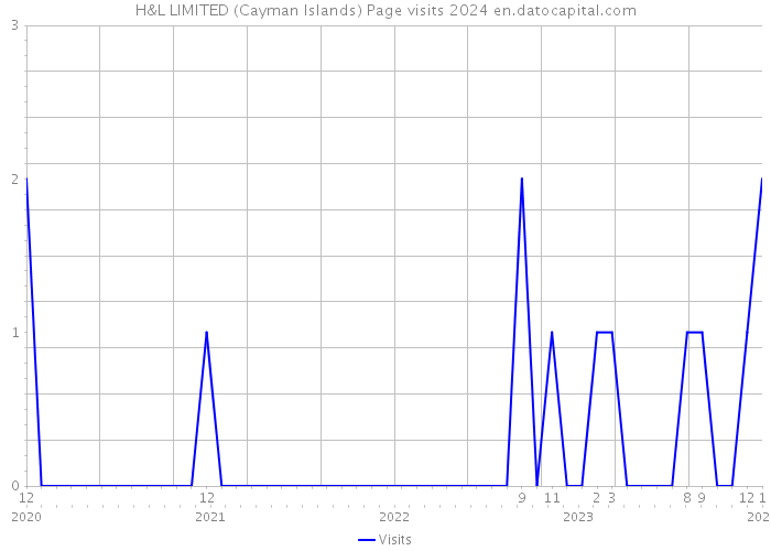 H&L LIMITED (Cayman Islands) Page visits 2024 