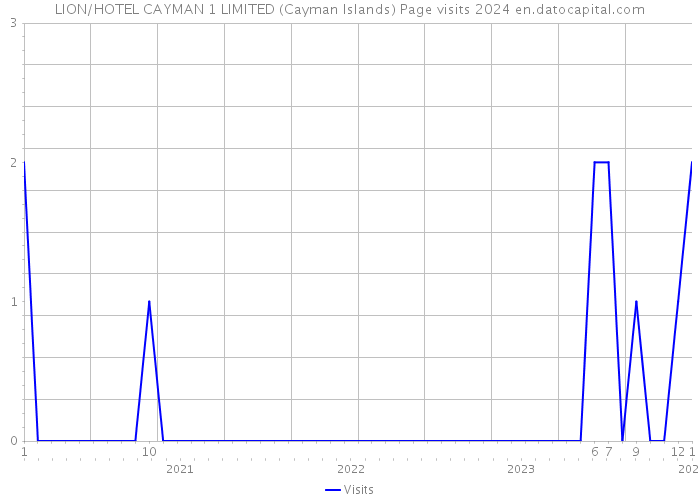 LION/HOTEL CAYMAN 1 LIMITED (Cayman Islands) Page visits 2024 