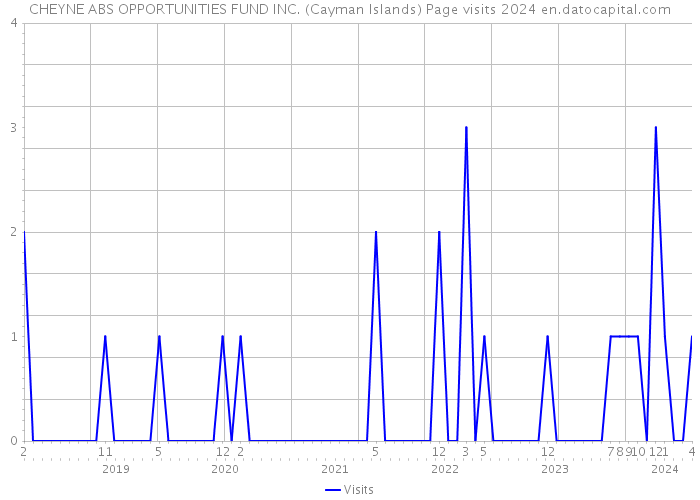 CHEYNE ABS OPPORTUNITIES FUND INC. (Cayman Islands) Page visits 2024 