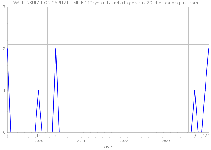 WALL INSULATION CAPITAL LIMITED (Cayman Islands) Page visits 2024 