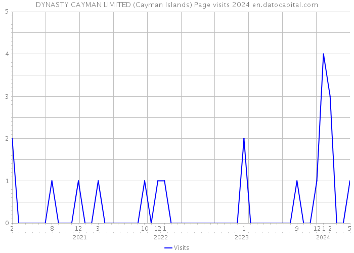 DYNASTY CAYMAN LIMITED (Cayman Islands) Page visits 2024 