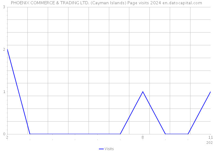 PHOENIX COMMERCE & TRADING LTD. (Cayman Islands) Page visits 2024 