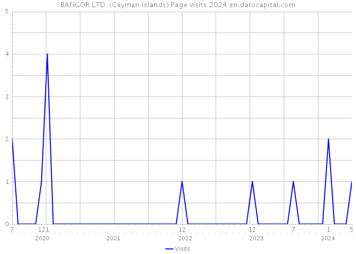 BANGOR LTD. (Cayman Islands) Page visits 2024 