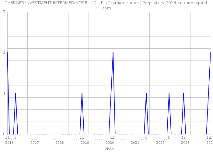 DABROES INVESTMENT INTERMEDIATE FUND L.P. (Cayman Islands) Page visits 2024 