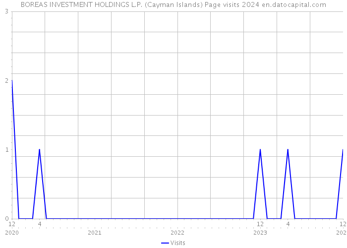 BOREAS INVESTMENT HOLDINGS L.P. (Cayman Islands) Page visits 2024 