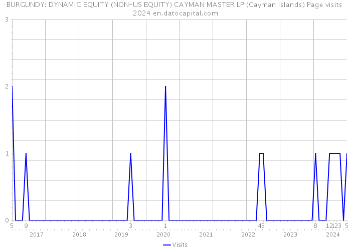 BURGUNDY: DYNAMIC EQUITY (NON-US EQUITY) CAYMAN MASTER LP (Cayman Islands) Page visits 2024 