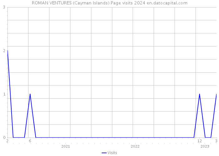 ROMAN VENTURES (Cayman Islands) Page visits 2024 