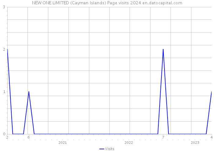 NEW ONE LIMITED (Cayman Islands) Page visits 2024 