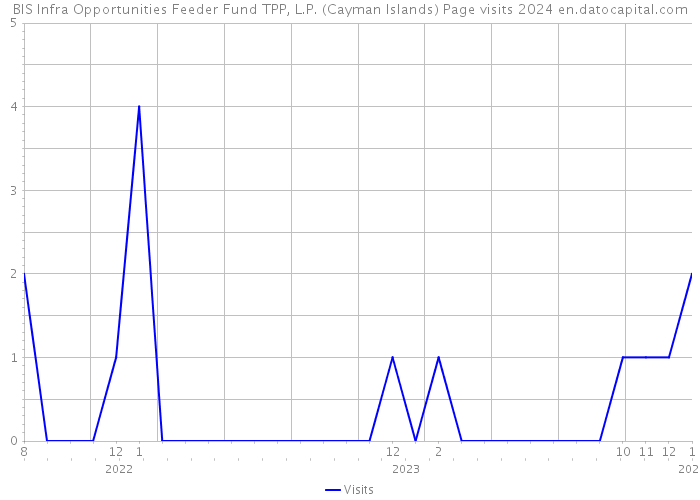 BIS Infra Opportunities Feeder Fund TPP, L.P. (Cayman Islands) Page visits 2024 