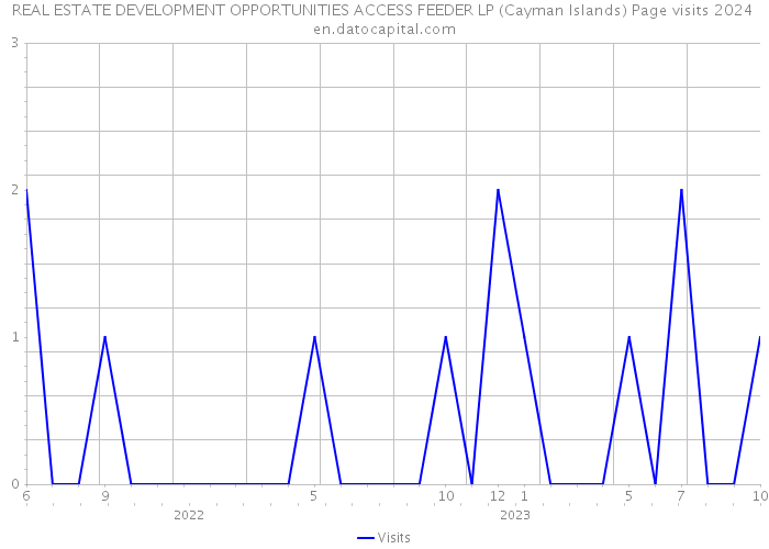 REAL ESTATE DEVELOPMENT OPPORTUNITIES ACCESS FEEDER LP (Cayman Islands) Page visits 2024 
