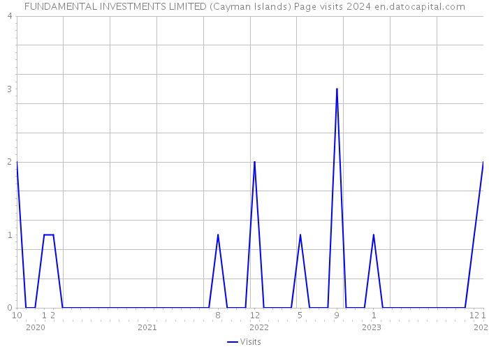 FUNDAMENTAL INVESTMENTS LIMITED (Cayman Islands) Page visits 2024 