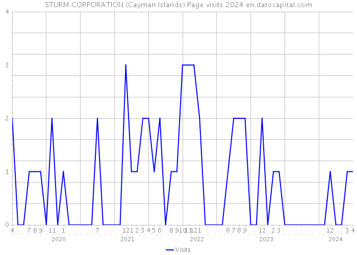 STURM CORPORATION (Cayman Islands) Page visits 2024 