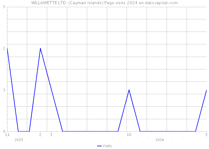 WILLAMETTE LTD. (Cayman Islands) Page visits 2024 