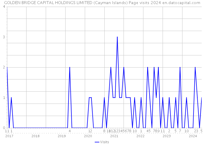 GOLDEN BRIDGE CAPITAL HOLDINGS LIMITED (Cayman Islands) Page visits 2024 