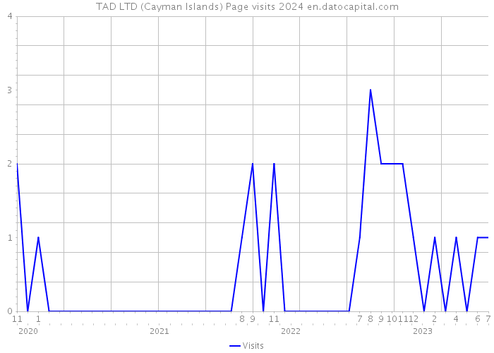 TAD LTD (Cayman Islands) Page visits 2024 