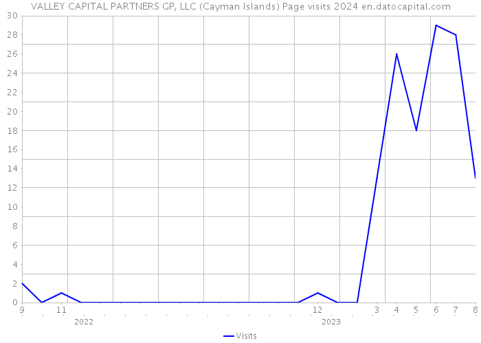 VALLEY CAPITAL PARTNERS GP, LLC (Cayman Islands) Page visits 2024 