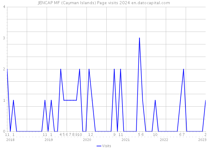 JENCAP MF (Cayman Islands) Page visits 2024 