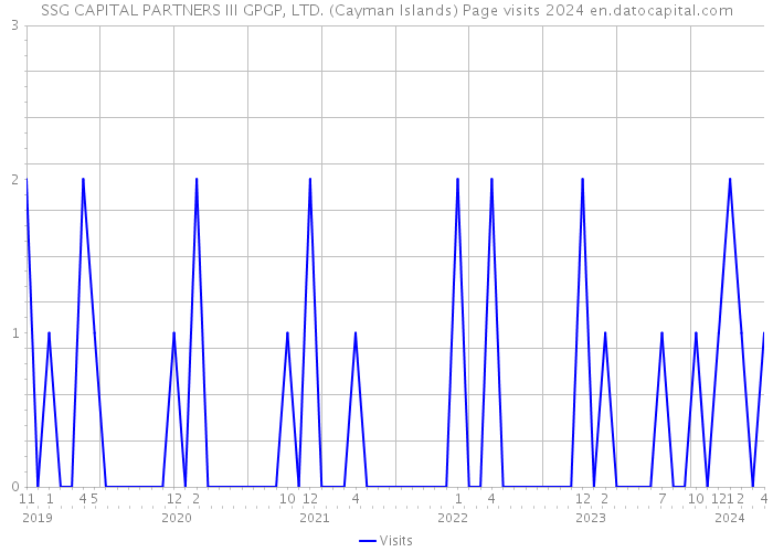 SSG CAPITAL PARTNERS III GPGP, LTD. (Cayman Islands) Page visits 2024 