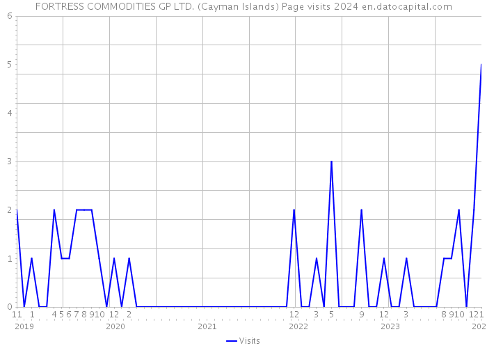 FORTRESS COMMODITIES GP LTD. (Cayman Islands) Page visits 2024 