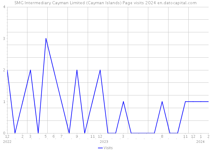 SMG Intermediary Cayman Limited (Cayman Islands) Page visits 2024 