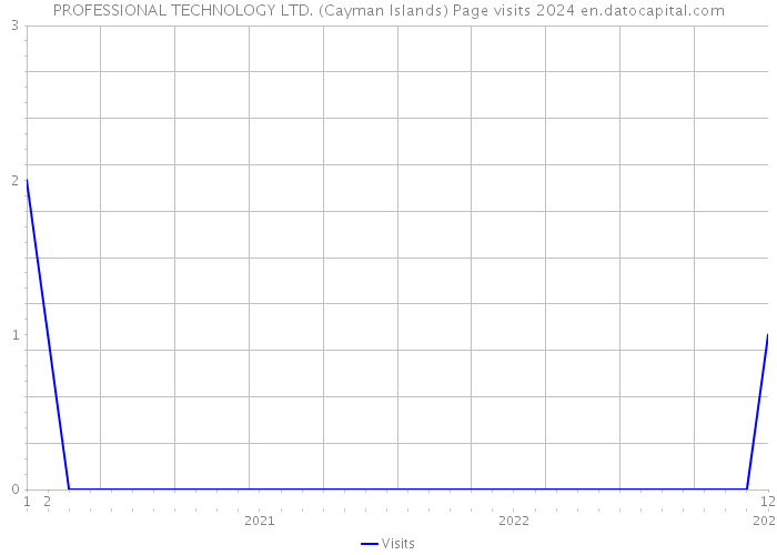 PROFESSIONAL TECHNOLOGY LTD. (Cayman Islands) Page visits 2024 