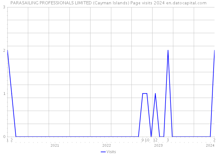 PARASAILING PROFESSIONALS LIMITED (Cayman Islands) Page visits 2024 
