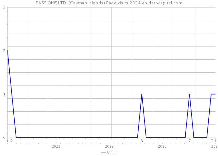 PASSIONE LTD. (Cayman Islands) Page visits 2024 