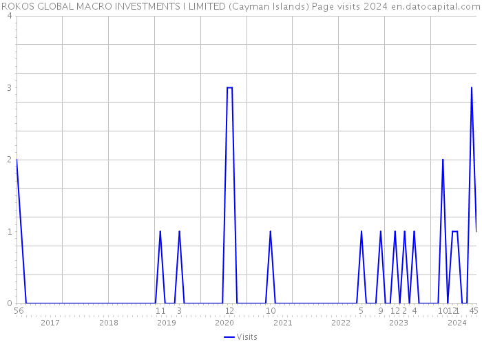 ROKOS GLOBAL MACRO INVESTMENTS I LIMITED (Cayman Islands) Page visits 2024 