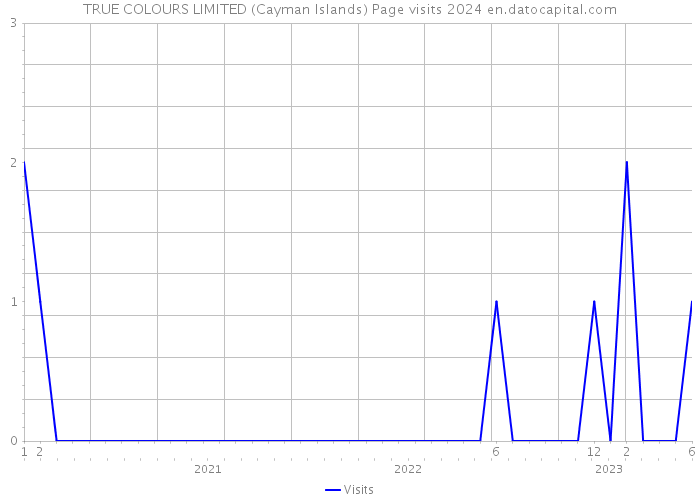TRUE COLOURS LIMITED (Cayman Islands) Page visits 2024 