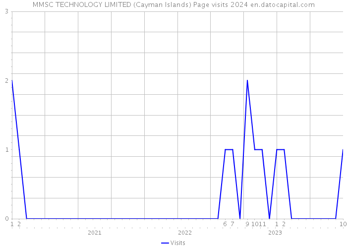 MMSC TECHNOLOGY LIMITED (Cayman Islands) Page visits 2024 